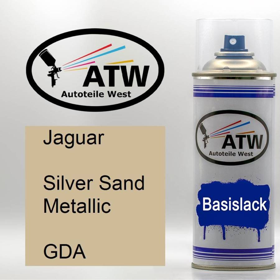 Jaguar, Silver Sand Metallic, GDA: 400ml Sprühdose, von ATW Autoteile West.